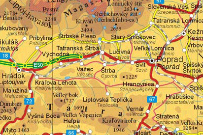 Szlovákia térkép